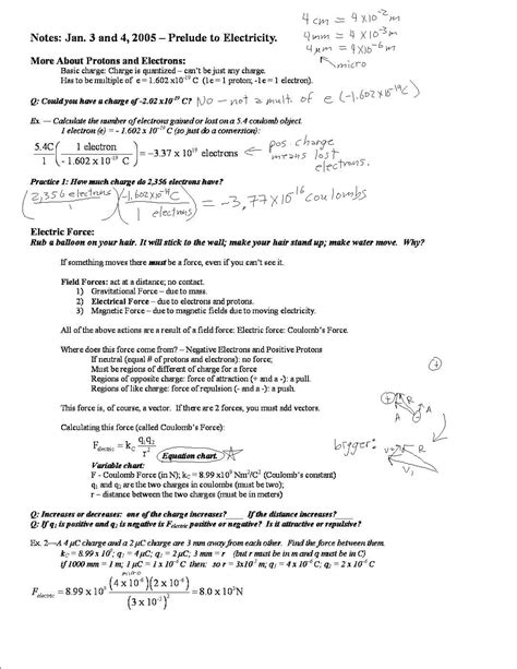 Class exam answer keys · regents physics: Worksheet Coulombs Law Answer Key Physics Fundamentals ...