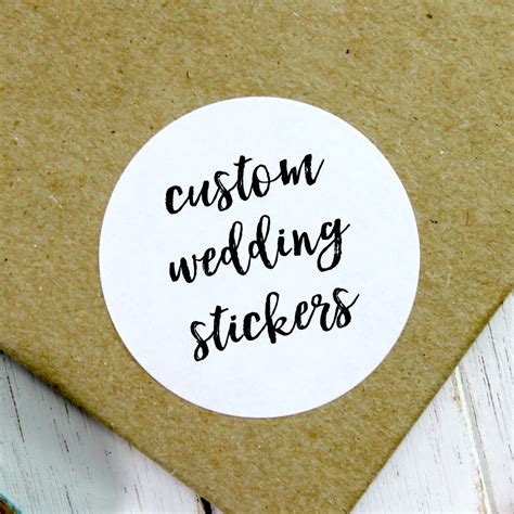 Custom Wedding Stickers Customized Sticker Wedding Label Etsy