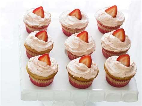 Strawberry Surprise Cupcakes Recipes Cooking Channel Recipe