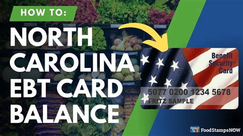 North Carolina Ebt Balance Check Instructions Youtube