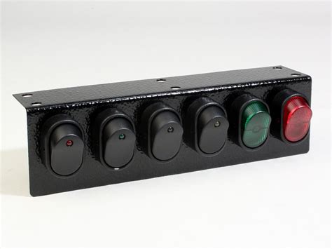 Under Dash Illuminated 6 Rocker Switch Panel