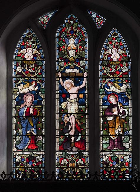All Saints Compton Stained Glass Windows Cands Local History Society