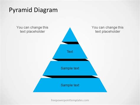 Free Pyramid Diagram For Powerpoint With 4 Levels
