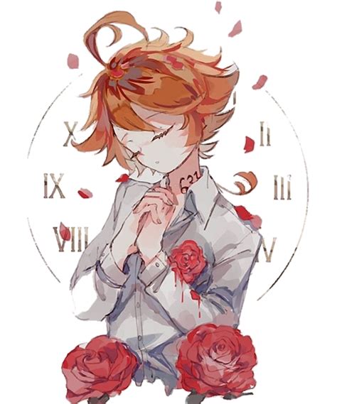 Overtaking Young Escaped From Orphanage The Promised Neverland Emma Norman Ray Retro Greeting
