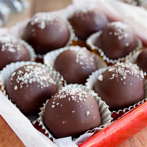 Salted Dark Chocolate Hazelnut Caramel Truffles Recipe Allrecipes