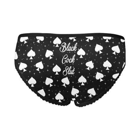 black cock slut women s black panties hotwife panties hotwife clothing bbc only underwear hot