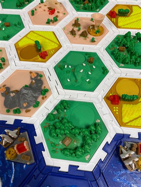 Settlers Of Catan Multi Color 3d Printed Etsy