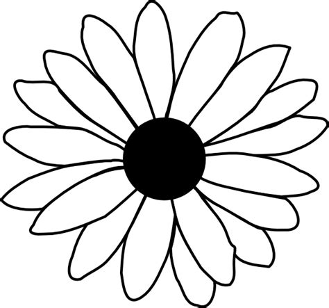 Daisy Clipart Silhouette Daisy Silhouette Transparent Free For