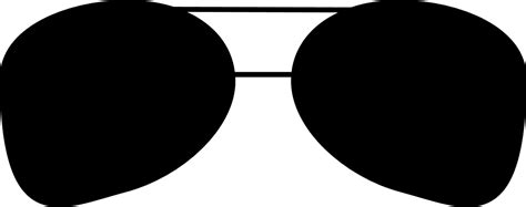 Sunglasses Silhouette Clipart Image Free Svg File SVG Heart