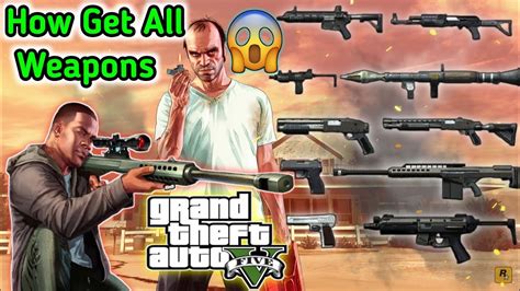 Gta 5 All Weapons Cheat How To Get All Weapons In Gta 5 Golden