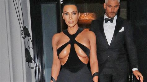 Kim Kardashian Risks Nip Slip In Revealing Vintage Thierry Mugler Gown