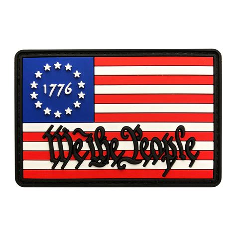 We The People Betsy Ross 1776 Flag Us Constitution Patch Pvc Miltacusa