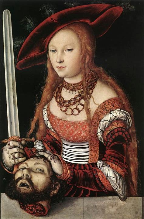 Giuditta Con La Testa Di Oloferne 1530 Lucas Cranach Il Vecchio