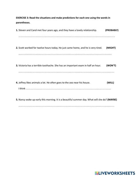 Future Tenses Online Exercise For Elementary Live Worksheets