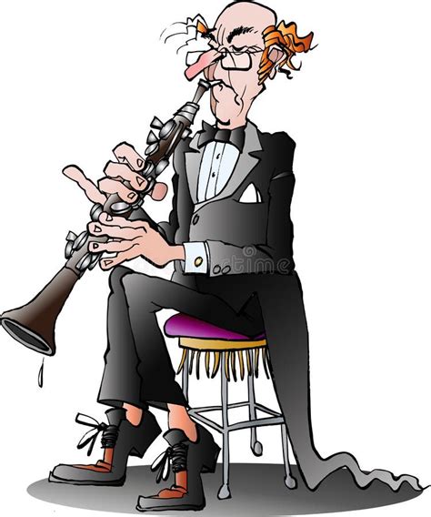 Clarinet Player Stock Illustration Illustration Of Comic 33629