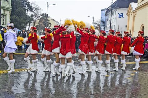 Festival Van Majorettes Op De Straat Redactionele Foto Image Of