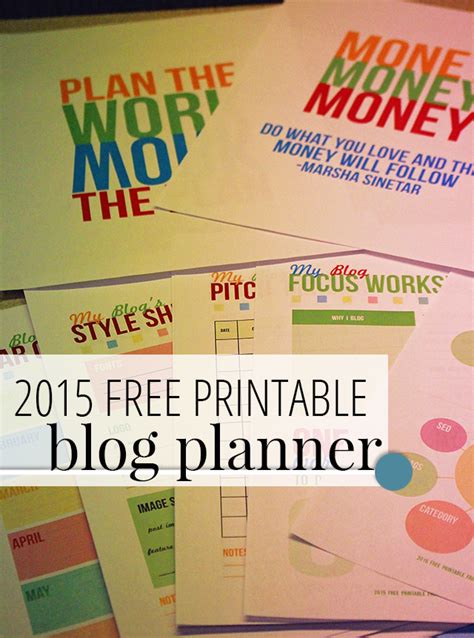 Free Printable Blog Planner 2015 Edition A Well Crafted Party