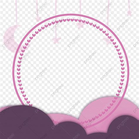 Template Bingkai Pink Ungu Untuk Baby Shower Dan Aqiqah Itu Perempuan