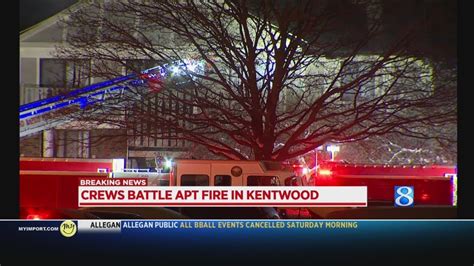 Crews Battle Fire At Wingate Apartments In Kentwood Youtube
