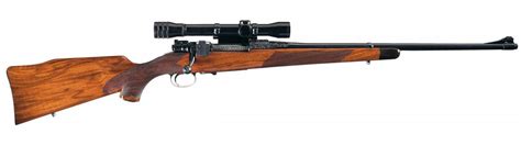Engraved Paul Jaeger Mauser 98 Bolt Action Rifle With Scope