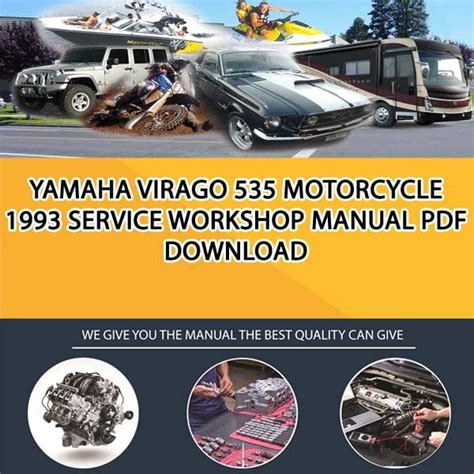 Yamaha Virago 535 Motorcycle 1993 Service Workshop Manual Pdf Download