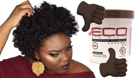 When it comes to curly hair, the first thing that should come to your mind is a hair gel. Eco Styler Coconut Oil Gel on 4C Natural Hair.... WYD SIS ...