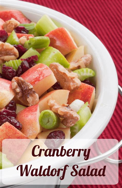 Cranberry Waldorf Salad Recipe Easy Healthy Salad Waldorf Salad