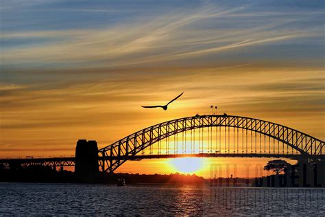 Beautiful Sunset At Sydney Harbour Bridge Australia 4k Wallpapers Hd