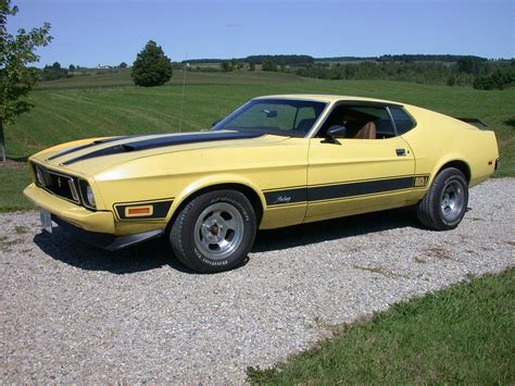 Fordmustangmach1yellow Ford Mustang Classic Cars Muscle Mustang