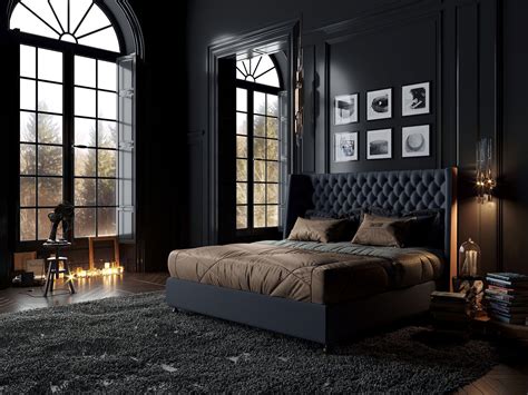 Luxury Black Interior Design Bedroom