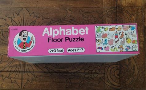 Alphabet Giant Floor Puzzle 2 X 3 24 Pieces Frank Schaffer Vintage