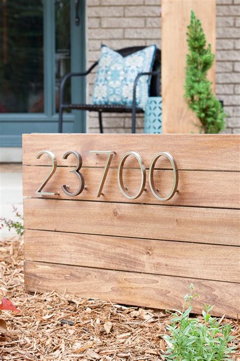 Diy House Number Sign Ideas Hunker