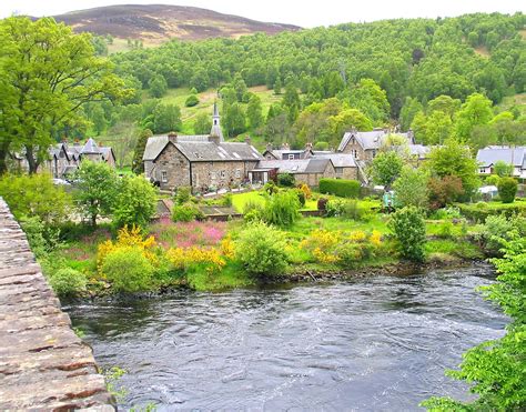 Quaint Scottish Village By John Simmons Redbubble