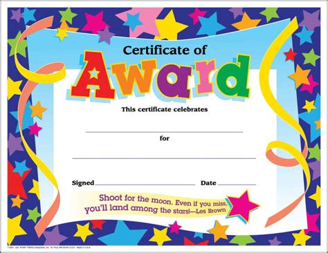 This free printable certificate allows you to fill in the details about the completion of something specific by your child. Certificate Templates
