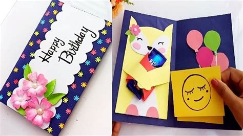 Sub out the imagery with your photos. How to make Birthday Gift Card. DIY Greeting Cards for ...