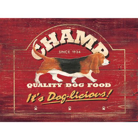 Champ Dog Food Advertisement Metal Sign Pet Decor Vintage Style 16 X 12