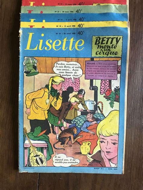 Lisette Betty Monte Un Cirque N°9 10 11 12 13 14 15 16 1958 1958