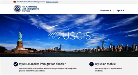 Uscis Myuscis Home Page
