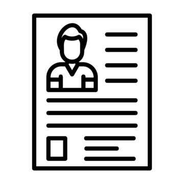 Resume Line Icon Vector Resume Icon And Business Png And Vector With