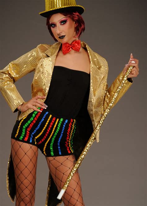 Rocky Horror Columbia Gold Sequin Cane Rocky Horror Columbia Gold
