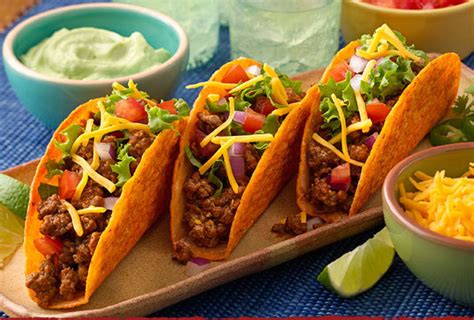 Old El Paso Bold Nacho Ten Minute Tacos Recipe Ready Plan Save