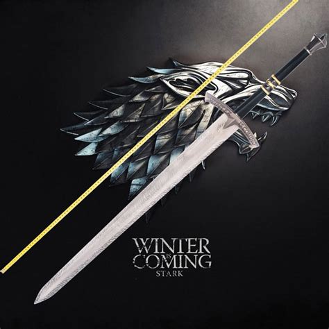 Game Of Thrones Ice Sword House Stark Of Winterfell Ancestral Sword