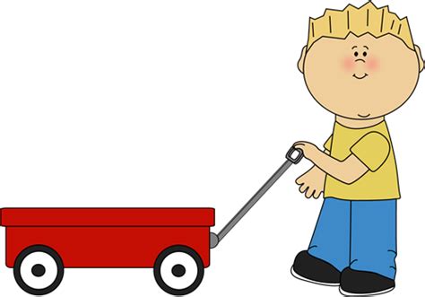 Boy Pulling A Wagon Clip Art Boy Pulling A Wagon Image Clip Art