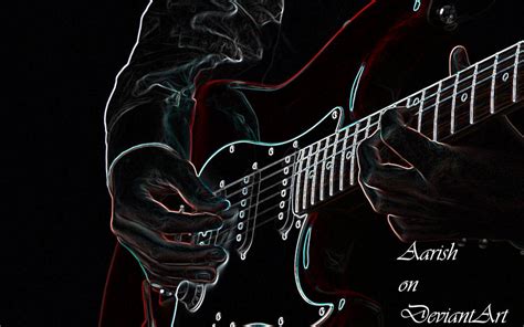 Neon Guitar Wallpaper By Aarish On Deviantart