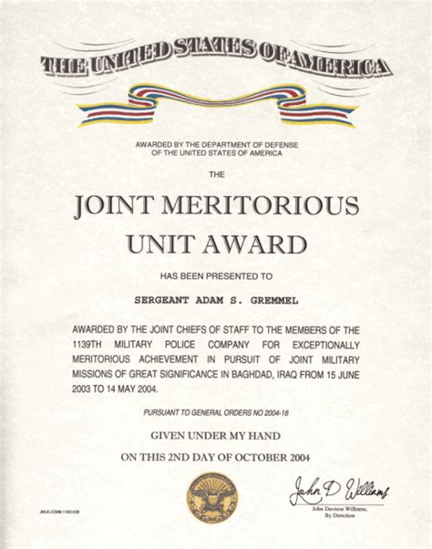 Joint Merotorious Unit Award