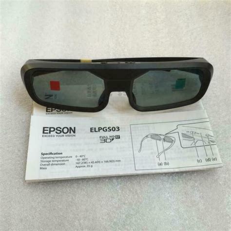Epson Black Rf 3d Glasses Elpgs03 For Sale Online Ebay