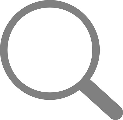 Simple Grey Search Icon Transparent Png Stickpng