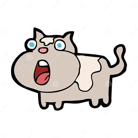 Cartoon Shocked Cat Stock Vector Illustration Of Character 37010545