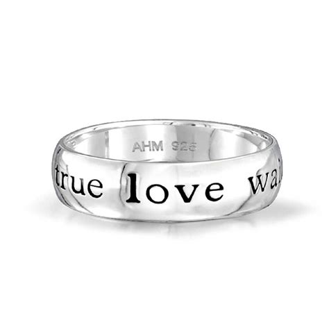 True Love Waits Sterling Silver Purity Ring Purity Ring Band Purity