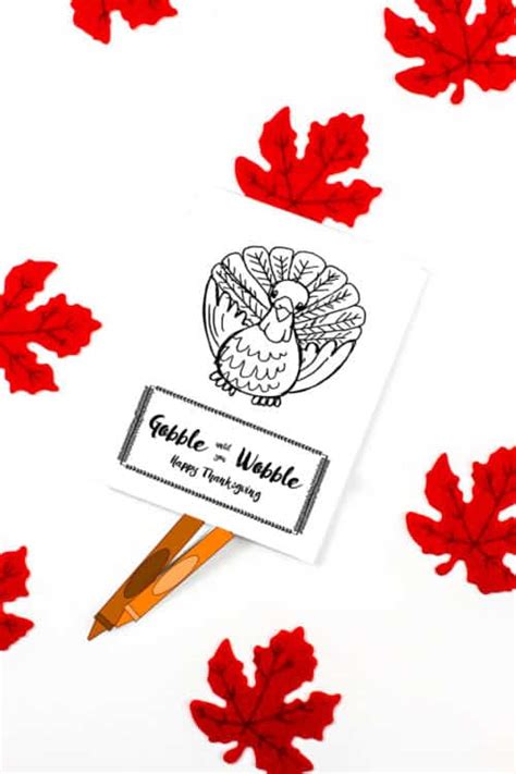 Print now > stats on this coloring page printed 181,961. Gobble until you Wobble Coloring Page Mock Up | Domestic ...